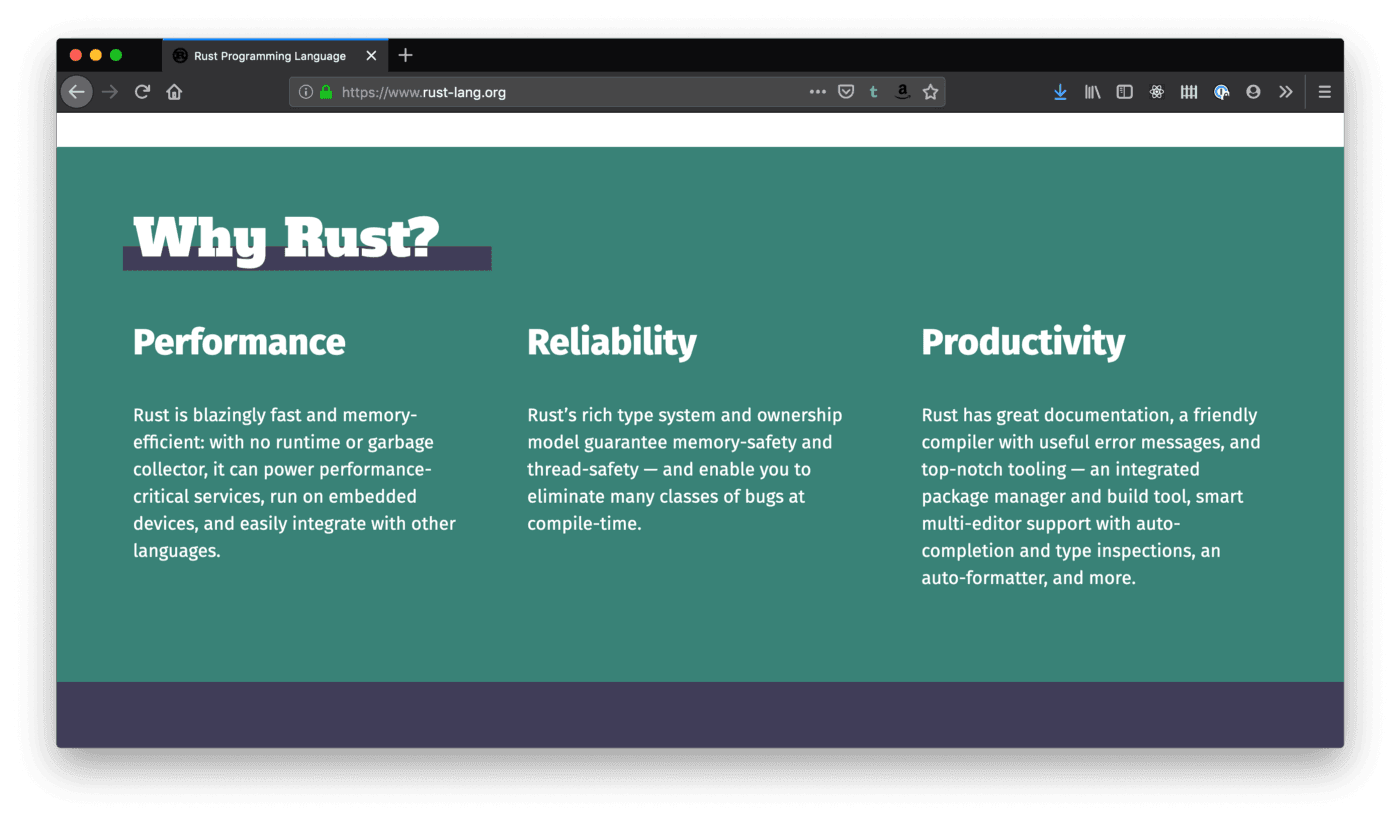 Why Rust?